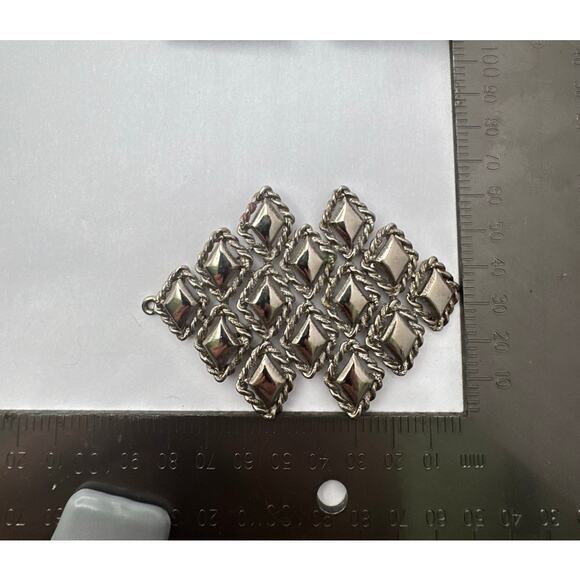 Vintage 1970s Modernist Articulated Panel Pendant - Picture 7 of 7